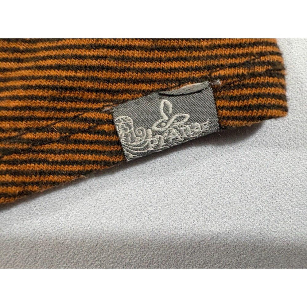 Prana Patty Womens Henley Tank Adobe Brown Stripes Hemp Organic Cotton Sz M NEW - Picture 3 of 12